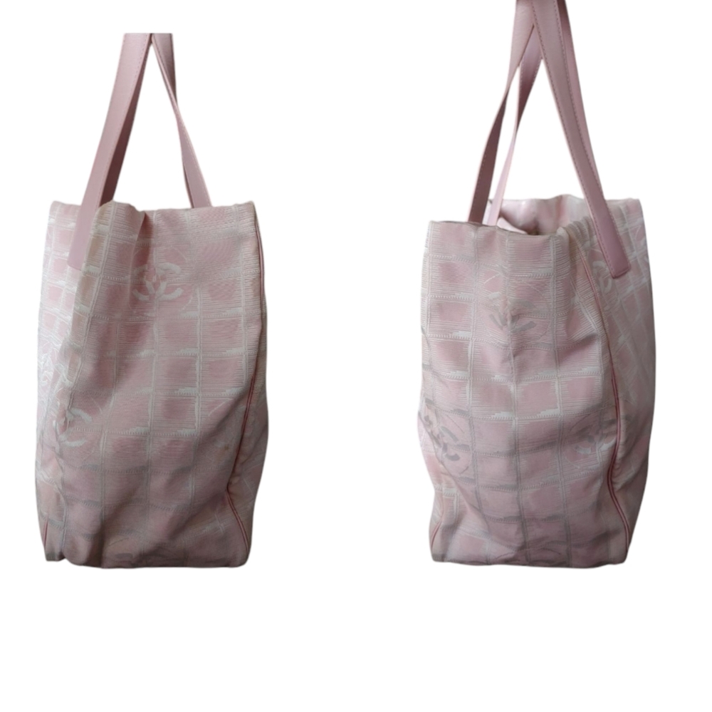 Chanel Pink Nylon CC Travel Ligne Tote Bag - Picture 11 of 16